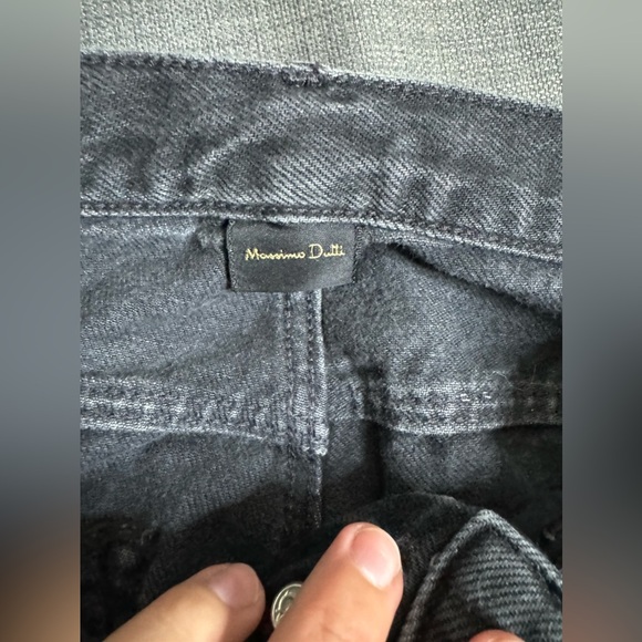 Massimo Dutti black jeans sz 34 - Picture 7 of 7